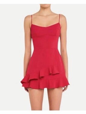 Amanda Uprichard Red Magnolia Romper